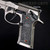 Premium Beretta parts and accessories - BERETTA 92X PERFORMANCE BLACK ALUMINUM ENGRAVED GUN GRIPS LEPER KING - Precision machined Aluminum - Free shipping - Made in the USA