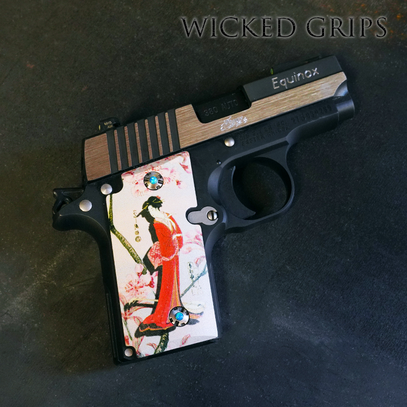 SIG SAUER P238 CUSTOM PISTOL GRIPS GEISHA