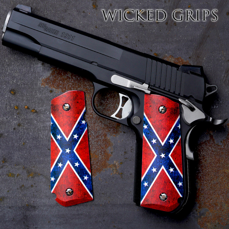 SIG SAUER 1911 FASTBACK PISTOL GRIPS DIXIE FLAG