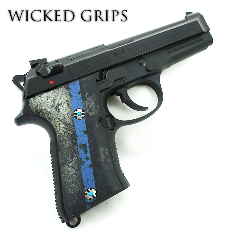 BERETTA 92 COMPACT PISTOL GRIPS THIN BLUE LINE