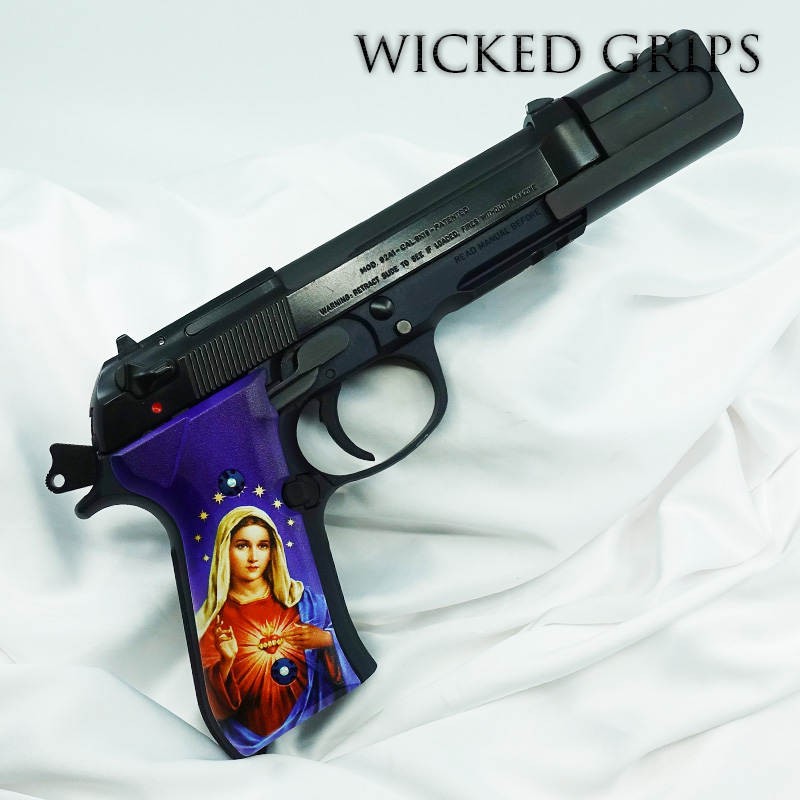 BERETTA 92FS CUSTOM GRIPS ROMEO & JULIET MARY V3