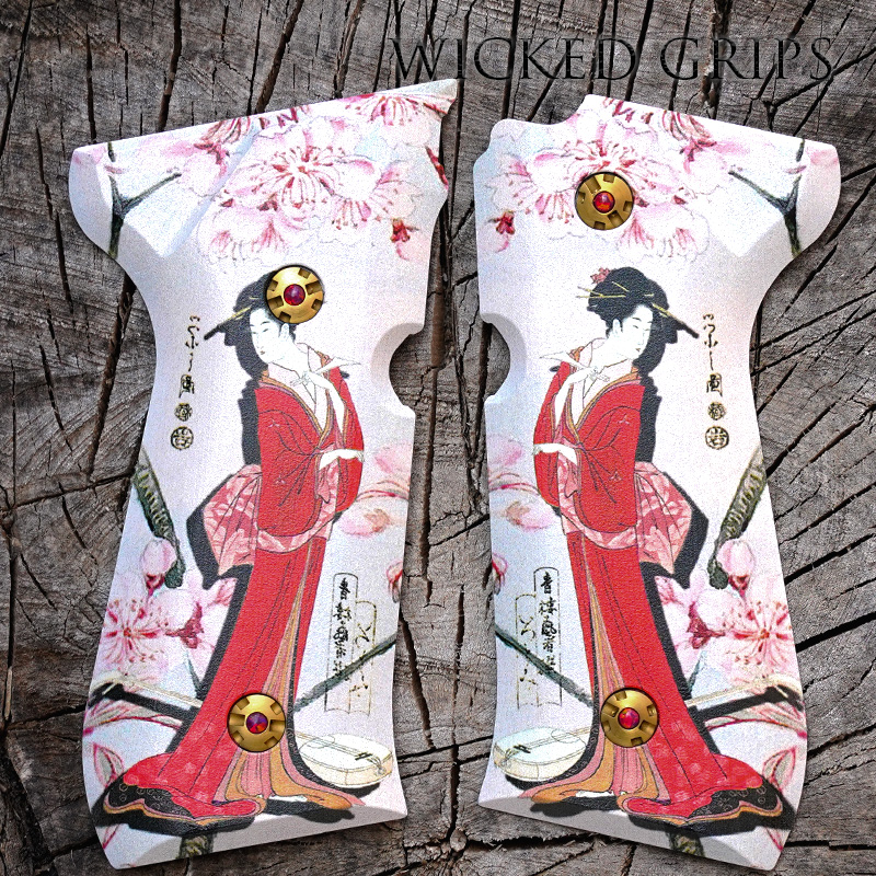 CUSTOM BERETTA 92FS PISTOL GRIPS GEISHA