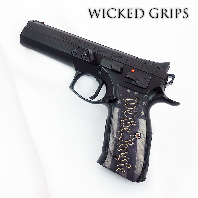 CZ-75 CUSTOM PISTOL GRIPS WE THE PEOPLE V5