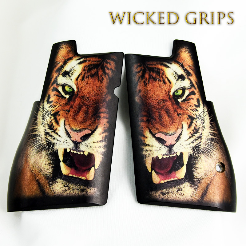 CUSTOM DESERT EAGLE GRIPS TIGER