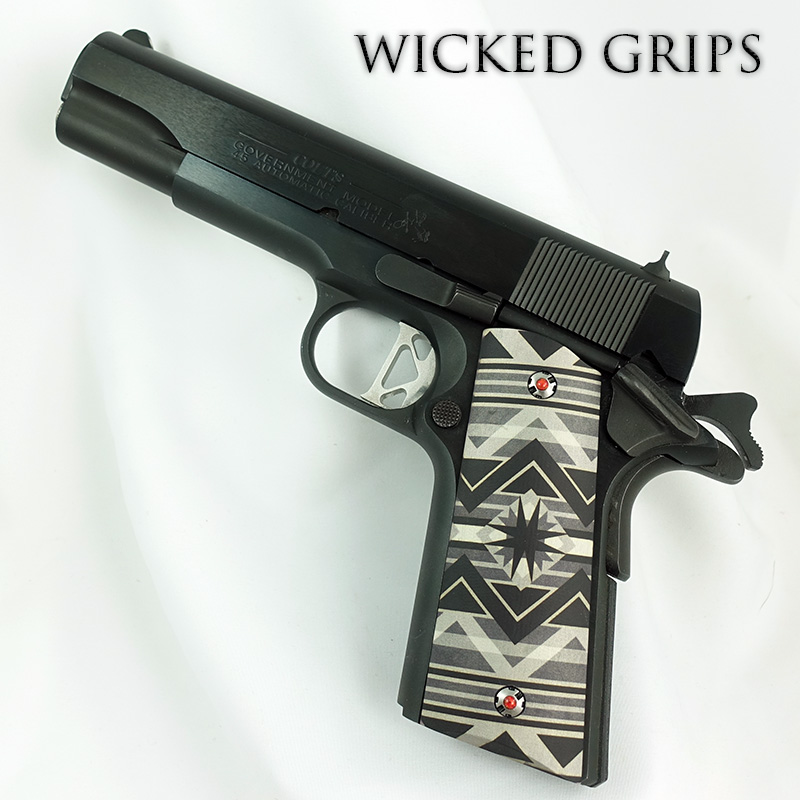 CUSTOM 1911 PISTOL GRIPS SOUTHWEST GREY SERIES