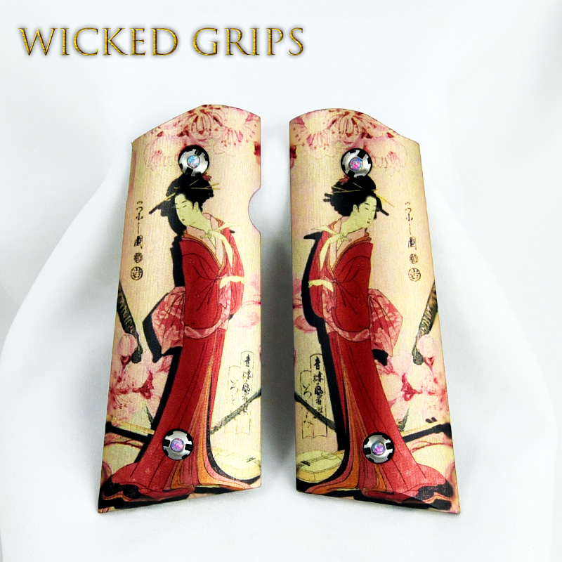 1911 COMPACT OFFICERS MODEL GRIPS GEISHA