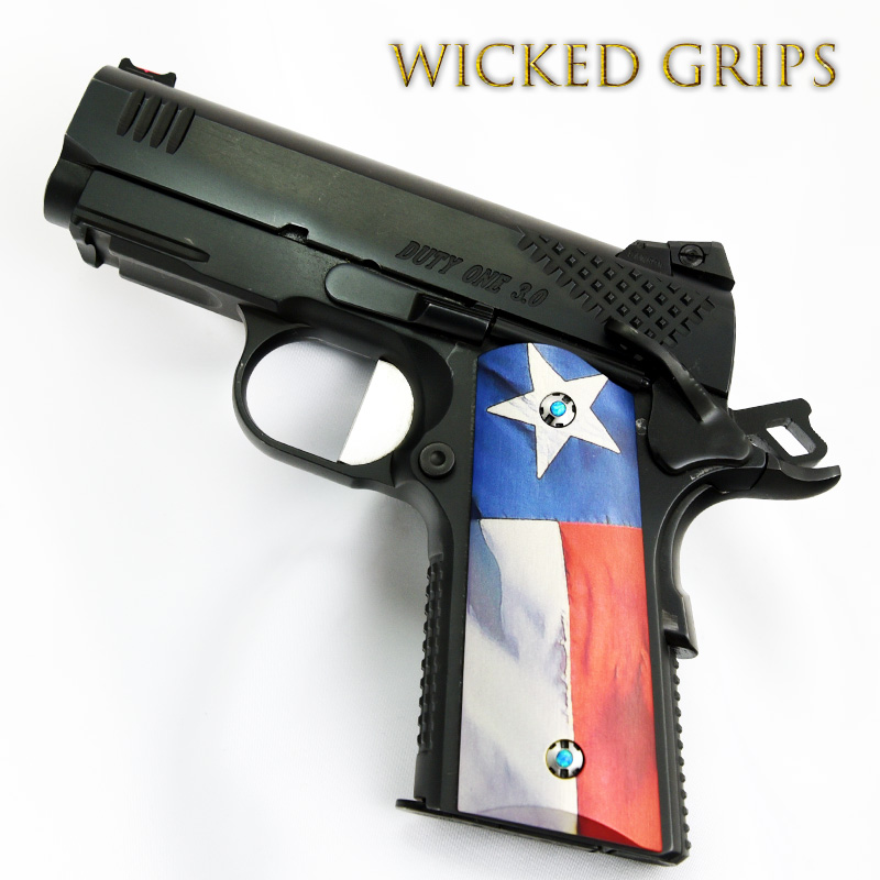 1911 COMPACT OFFICERS MODEL TEXAS FLAG V2