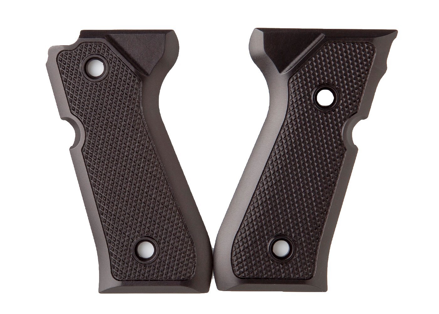 ALUMAGRIPS BERETTA 92FS TACTICAL CHECKERED PISTOL GRIPS BLACK