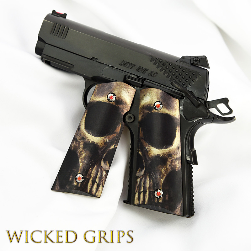 custom-1911-officers-grips-full-skull-face