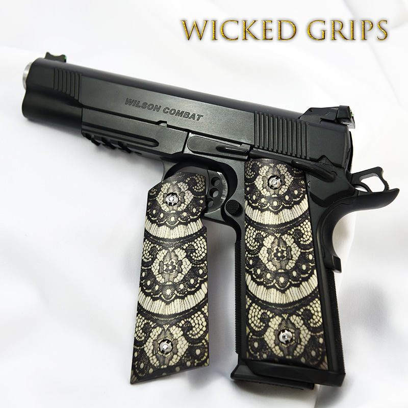 custom-1911-grips-black-lace