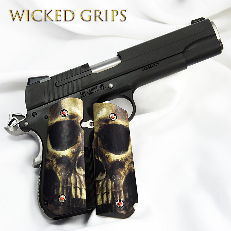 sig-sauer-1911-fastback-grips-full-skull-face