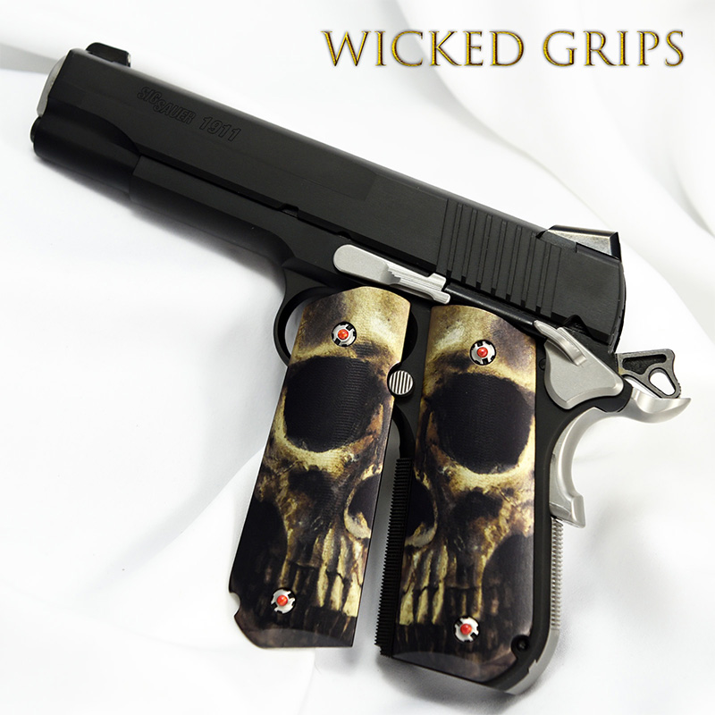 sig-sauer-1911-fastback-grips-full-skull-face