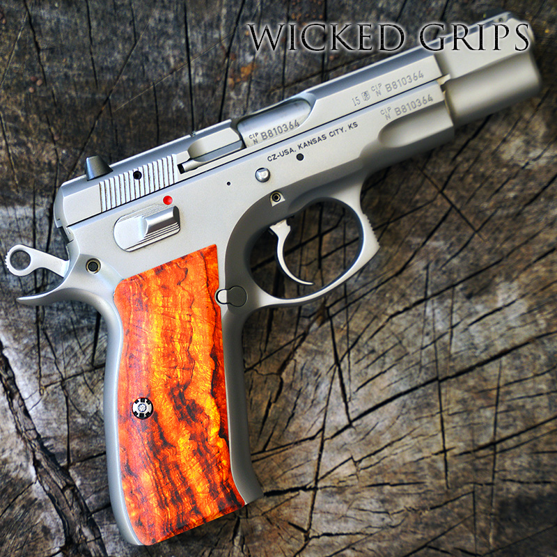 Cz 75 Custom Pistol Grips Burl