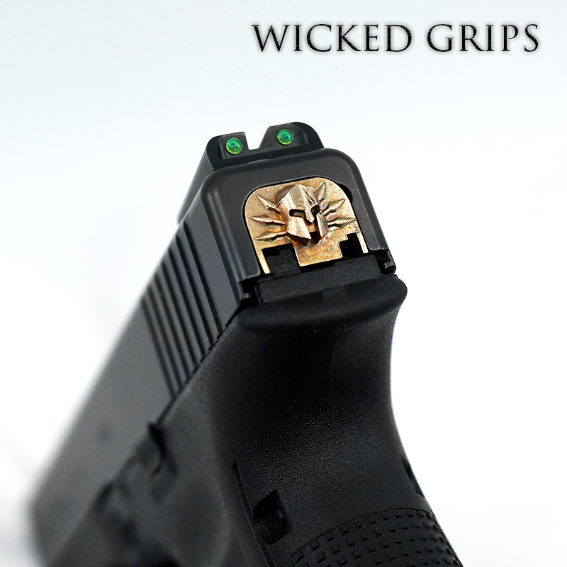 WICKED GRIPS GLOCK SLIDE PLATE PURE BRONZE SPARTAN GEN 1-4 