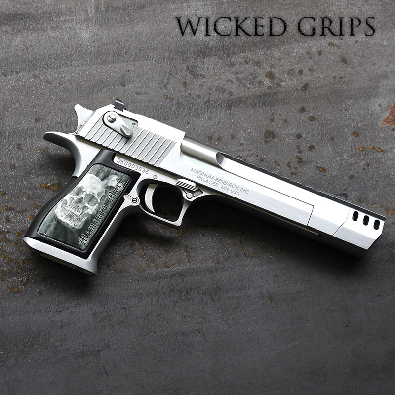 CUSTOM DESERT EAGLE PISTOL GRIPS MEMENTO MORI