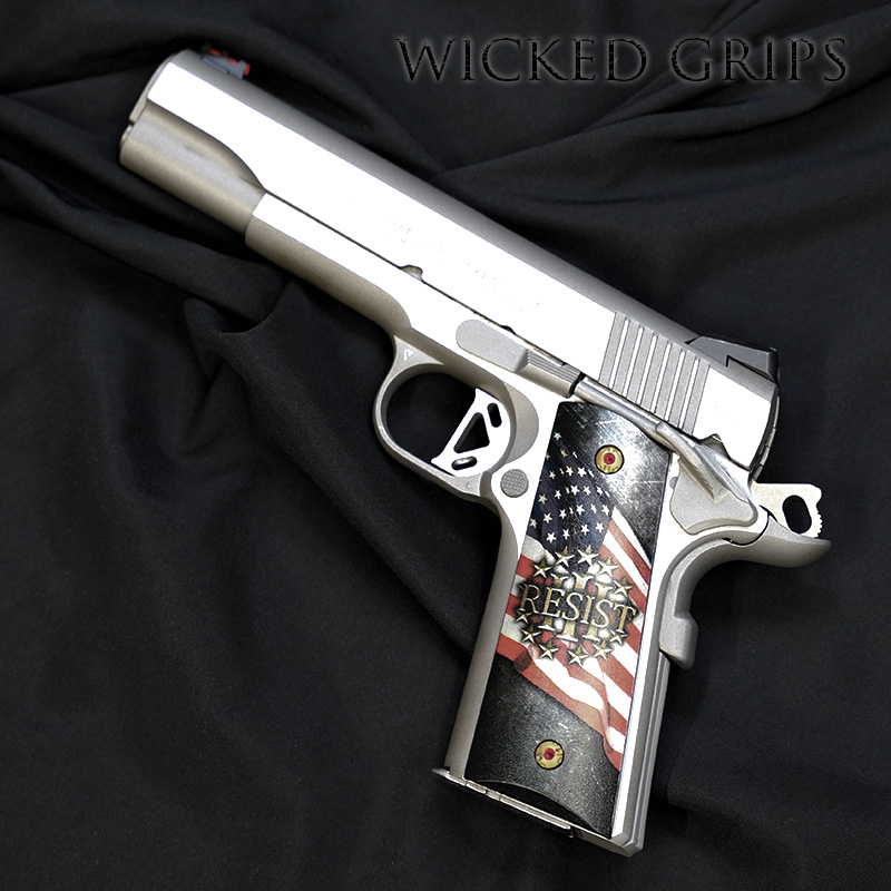 CUSTOM 1911 PISTOL GRIPS AMERICAN RESISTANCE