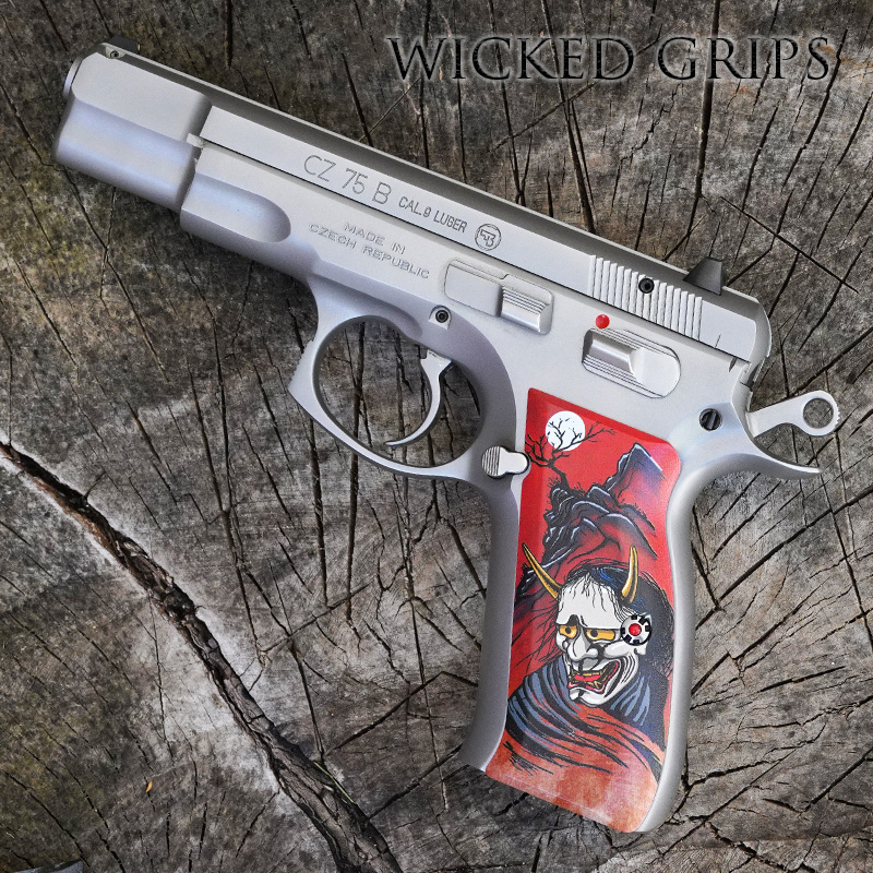 CZ-75 CUSTOM PISTOL GRIPS HANNYA DEMON 