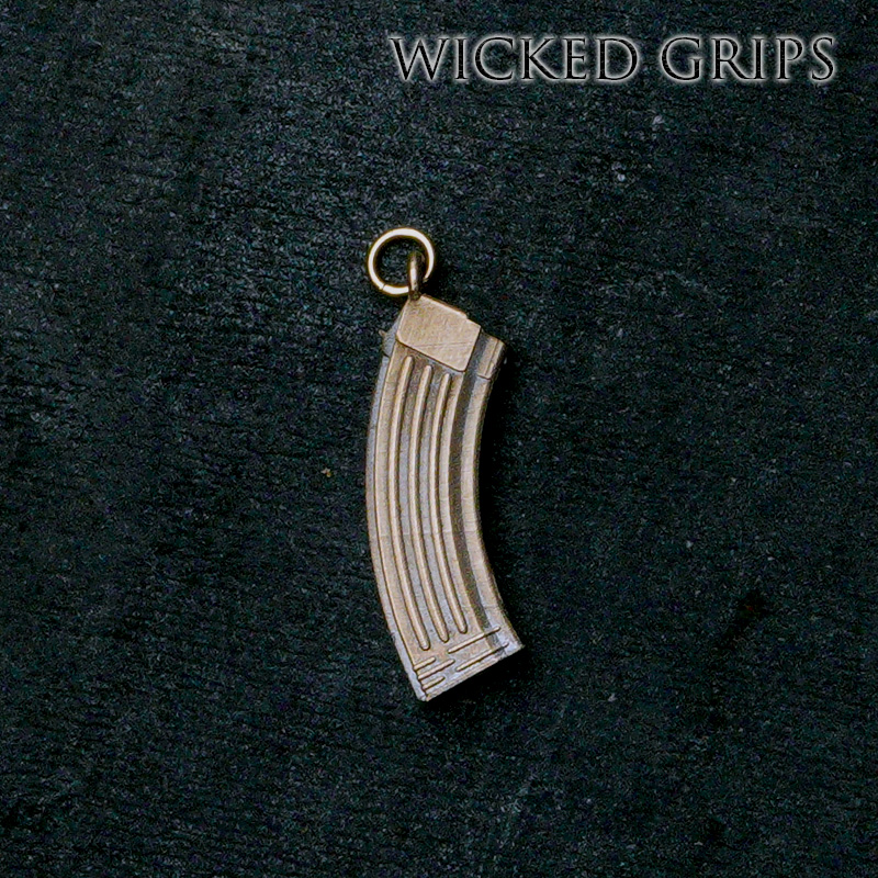 14kt GOLD AK-47 MAGAZINE PENDANT