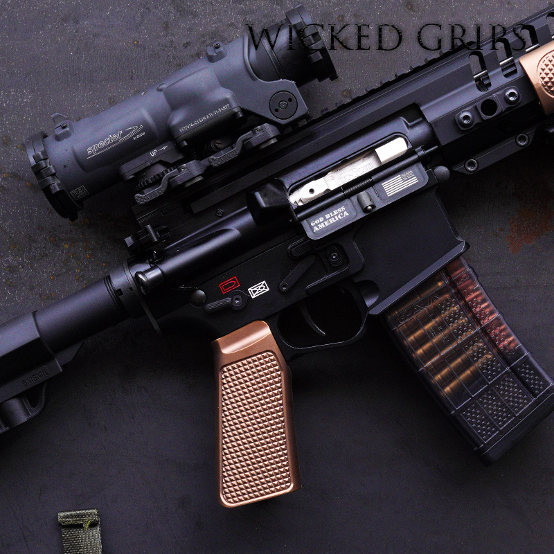 CUSTOM AR15 PISTOL GRIP ROSE GOLD PVD