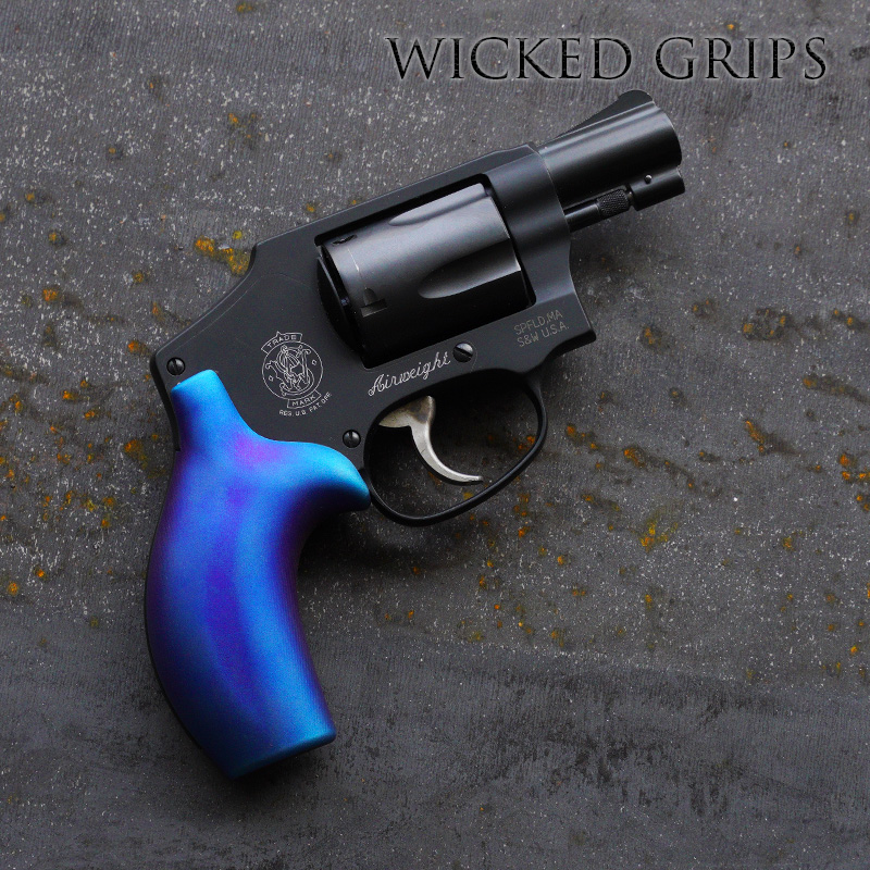 SMITH & WESSON J FRAME GRIPS BLUE PVD