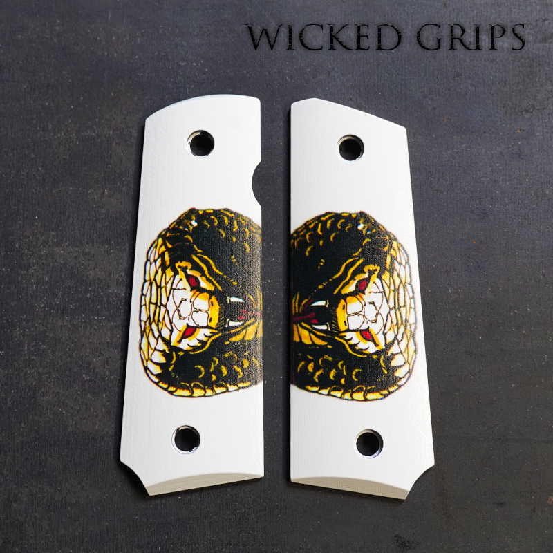 CUSTOM 1911 THIN PISTOL GRIPS COBRA