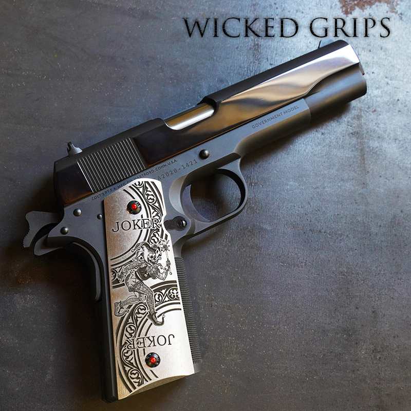 1911 CUSTOM GUN GRIPS THE JOKER