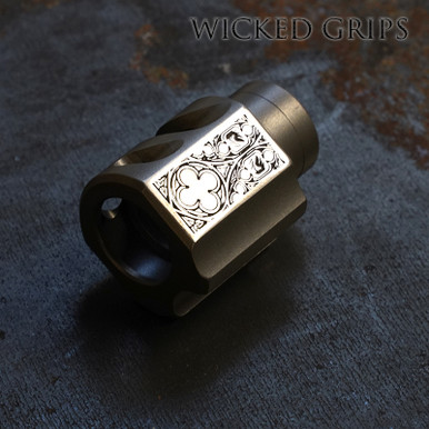 1911 COMPENSATOR STAINLESS ENGRAVED GOTHIC