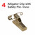 Alligator Clip with Safety Pin - Plastic