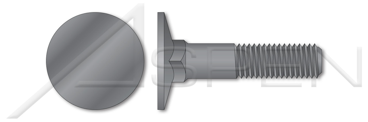 Hard-to-Find Fastener 10-Pack 1/4-20 X 1" Elevator Bolts – Flat Countersunk Head, Zinc-Plated Steel, For Conveyor Belts & Bucket Elevators