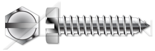 M4.2 X 13mm DIN 7976 / ISO 1479, Metric, Self-Tapping Sheet Metal Screws, Hex Indented Slotted, Full Thread, A2 Stainless Steel