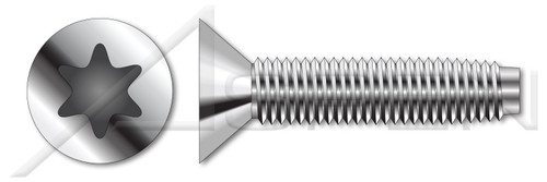 M4-0.7 X 12mm DIN 7500 Type ME, Metric, Thread Rolling Screws, Flat Head 6Lobe Torx(r) Drive, A2 Stainless Steel