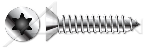 M2.2 X 6.5mm ISO 14586, Metric, Self-Tapping Sheet Metal Screws, Flat Head 6Lobe Torx(r) Drive, A4 Stainless Steel