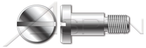 M3-0.5 X 6mm DIN 923, Metric, Machine Screws, Pan Slot Head with Shoulder, 303 Stainless Steel