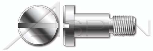 M4-0.7 X 16mm DIN 923, Metric, Machine Screws, Pan Slot Head with Shoulder, AISI 303 Stainless Steel (18-8)