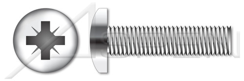 M5-0.8 X 100mm DIN 7985A / ISO 7045, Metric, Machine Screws, Pan Pozidriv Alternative Drive, Full Thread, A2 Stainless Steel