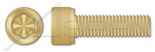 1/4"-20 X 1/2" Hex Socket Head Cap Screws, Alloy Steel, Yellow Cadmium Plated, MS16997, DFARS