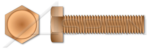 #8-32 X 1" Machine Screws, Hex Indented Washer Head, Full Thread, Silicon Bronze