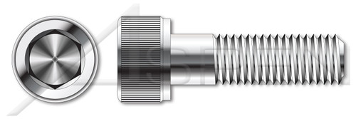 #2-56 X 1/2" Hex Socket Head Cap Screws, Coarse Thread, Stainless Steel, Made in U.S.A.