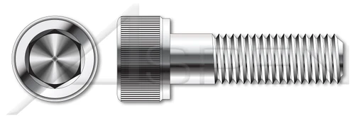 #10-32 X 1-1/4" Hex Socket Head Cap Screws, Fine Thread, Stainless Steel, Made in U.S.A.