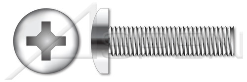 M3-0.5 X 5mm DIN 7985A / ISO 7045, Metric, Machine Screws, Pan Phillips Drive, Full Thread, A2 Stainless Steel