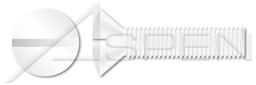 M5-0.8 X 12mm DIN 964 / ISO 2010, Metric, Machine Screws, Oval Slot Drive, Full Thread, Nylon 6/6