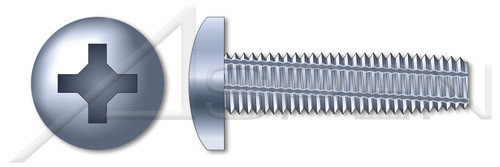 M3-0.5 X 6mm DIN 7516 Type A, Metric, Thread-Cutting Screws, Pan Phillips Drive, Steel, Zinc Plated