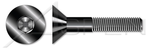 M5-0.8 X 16mm DIN 7991 / ISO 10642, Metric, Flat Head Socket Cap Screws, Class 10.9 Steel, Black