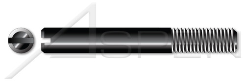 M4-0.7 X 12mm DIN 427 / ISO 2342, Metric, Set Screws, Slotted Drive, Part Thread, Steel, Plain