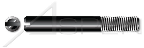 M5-0.8 X 12mm DIN 427 / ISO 2342, Metric, Set Screws, Slotted Drive, Part Thread, Steel, Plain