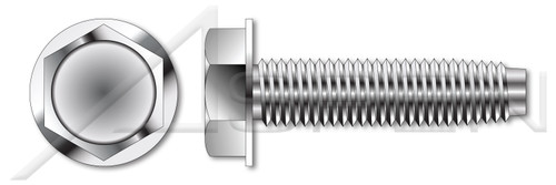 3/8"-16 X 1" Trilobe Thread Rolling Screws for Metals, Hex Indented Washer Head, 18-8 Stainless Steel, Passivated and Waxed