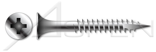 #8 X 2-1/2" Deck Screws, Bugle Phillips Drive, Type 17 Point, Stainless Steel