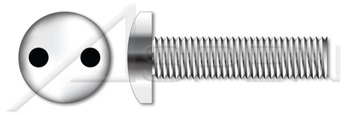 #6-32 X 3/8" Machine Screws, Pan Head Tamper-Resistant Drilled Spanner Drive, Stainless Steel, Includes Driver Bit