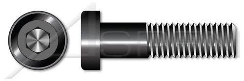 #8-32 X 3/8" Low Head Hex Socket Cap Screws, Alloy Steel, Plain, Unbrako