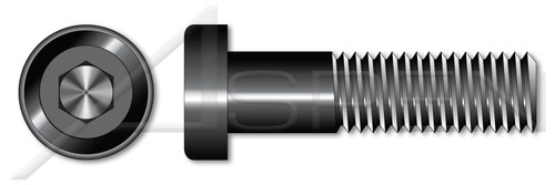 M10-1.5 X 25mm DIN 7984, Metric, Low Head Hex Socket Cap Screws, Hex Socket Drive, Class 10.9 Steel, Plain, Unbrako